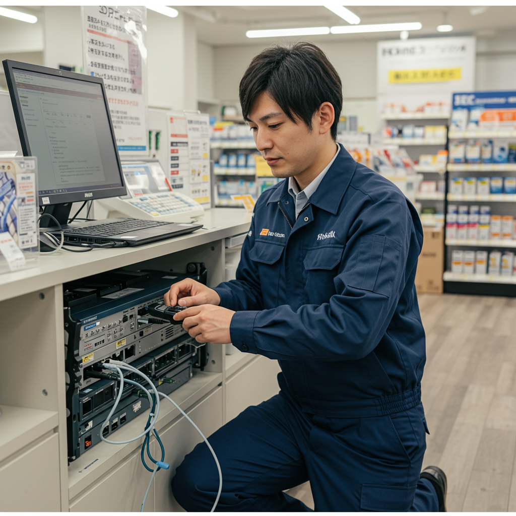 [Wi-Fiルーター入替作業のイメージ]